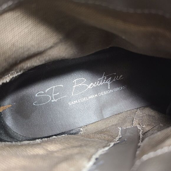 Sam Edelman suede leather olive green‎ ankle boots 8.5 - Picture 8 of 9